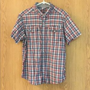 Columbia Short Sleeve Button Down L